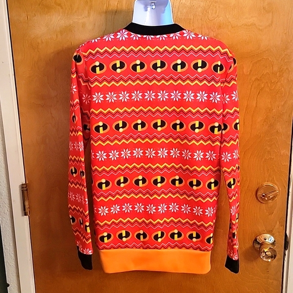 Disney Pixar Incredibles 2 Ugly Christmas Sweater Size SmallDisney Pixar Incredi - Picture 4 of 6